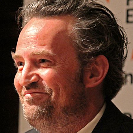 The friends star, Matthew smiling